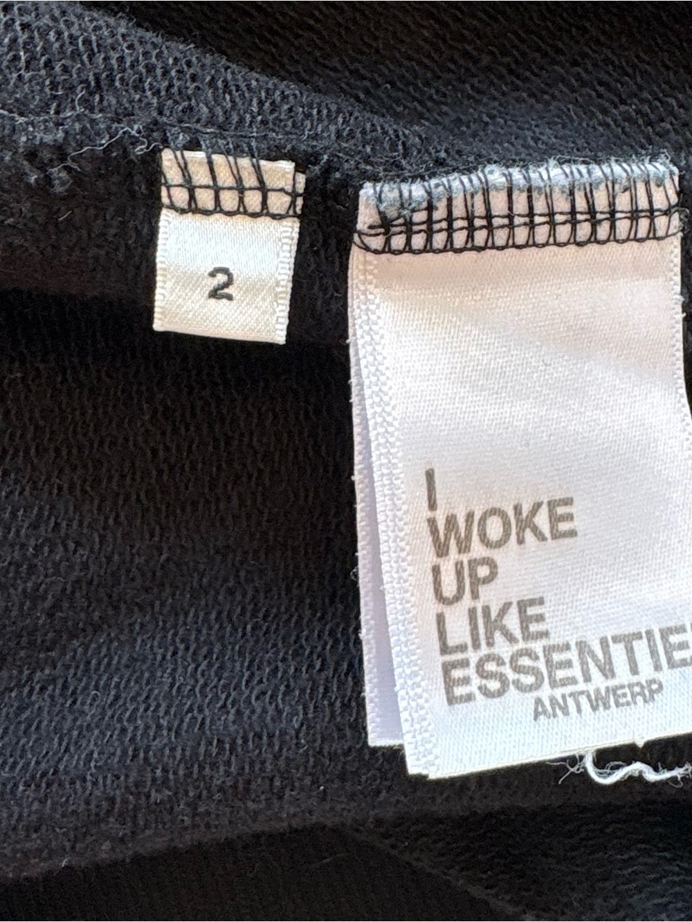 Essential Antwerp Black Sweatshirt with Colorful Embroidered Floral Sleeves - Picture 8 of 11